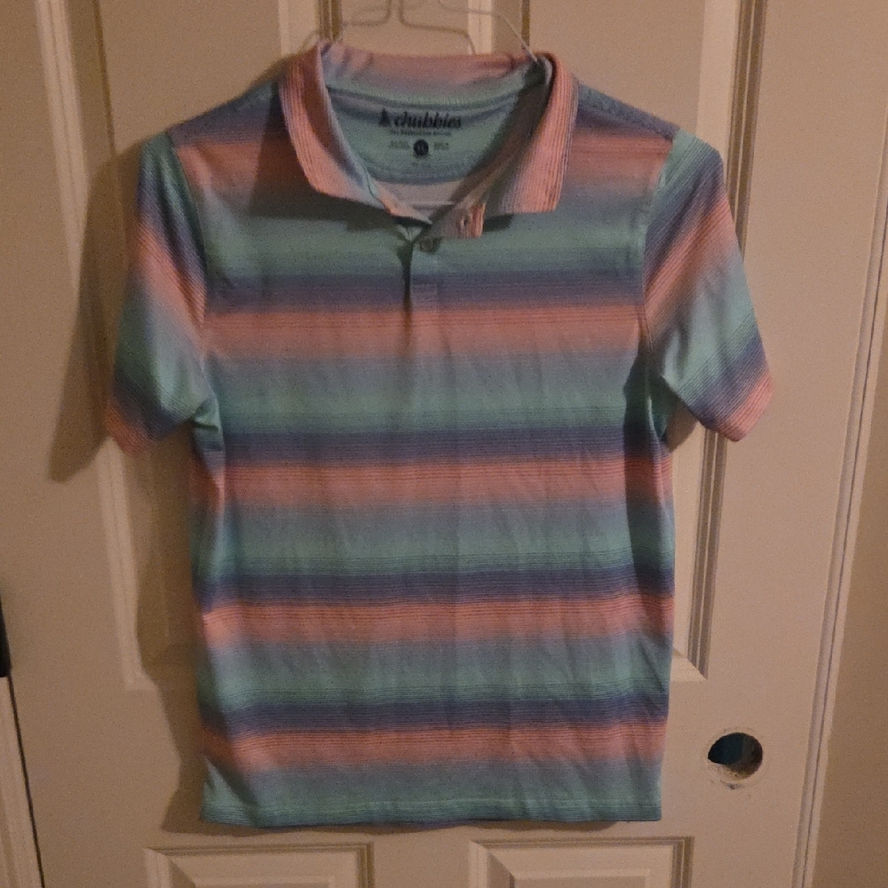 Chubbies Kids Polo with Multicolor Stripes, Size L